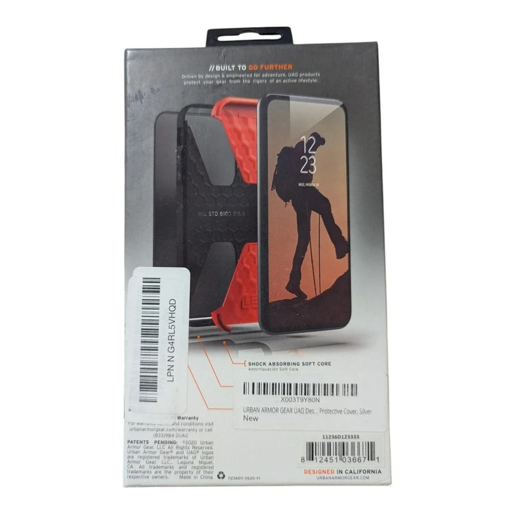 H9. UAG Civilian Series Hard shell Case iPhone 12 Pro Max (6.7 2020) -‎ Silver